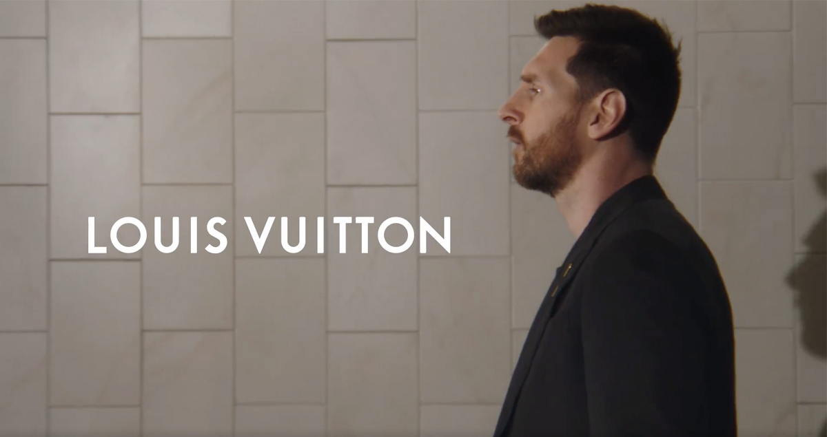 足球巨星梅西Louis Vuitton品牌广告